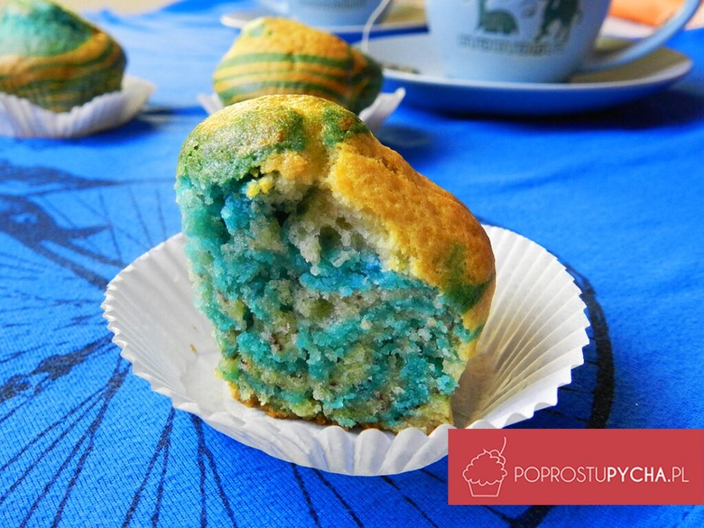 Niebieskie muffinki