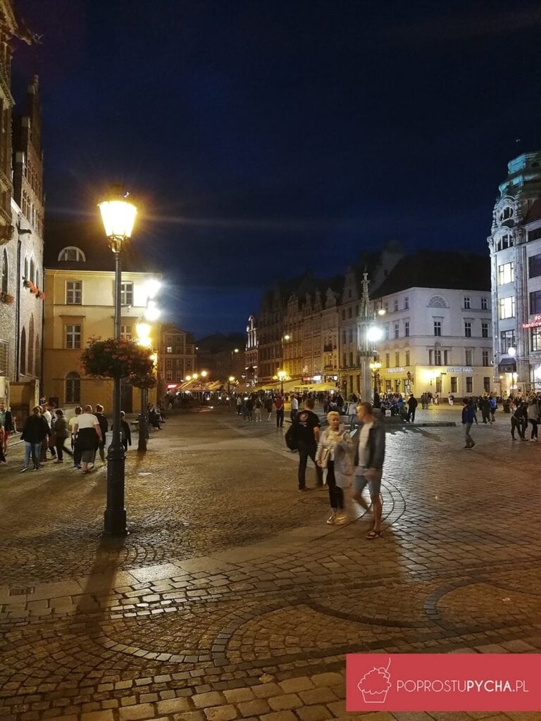 Wrocław - rynek w nocy