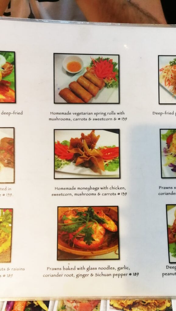 Tealicious - Bangkok menu