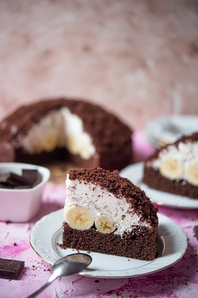ciasto czekoladowe z bananami