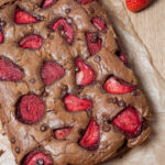 Brownie z truskawkami