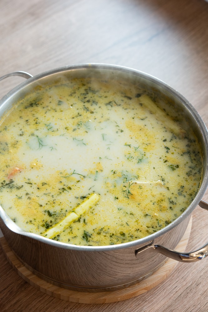 gotowanie zupy kalafiorowej