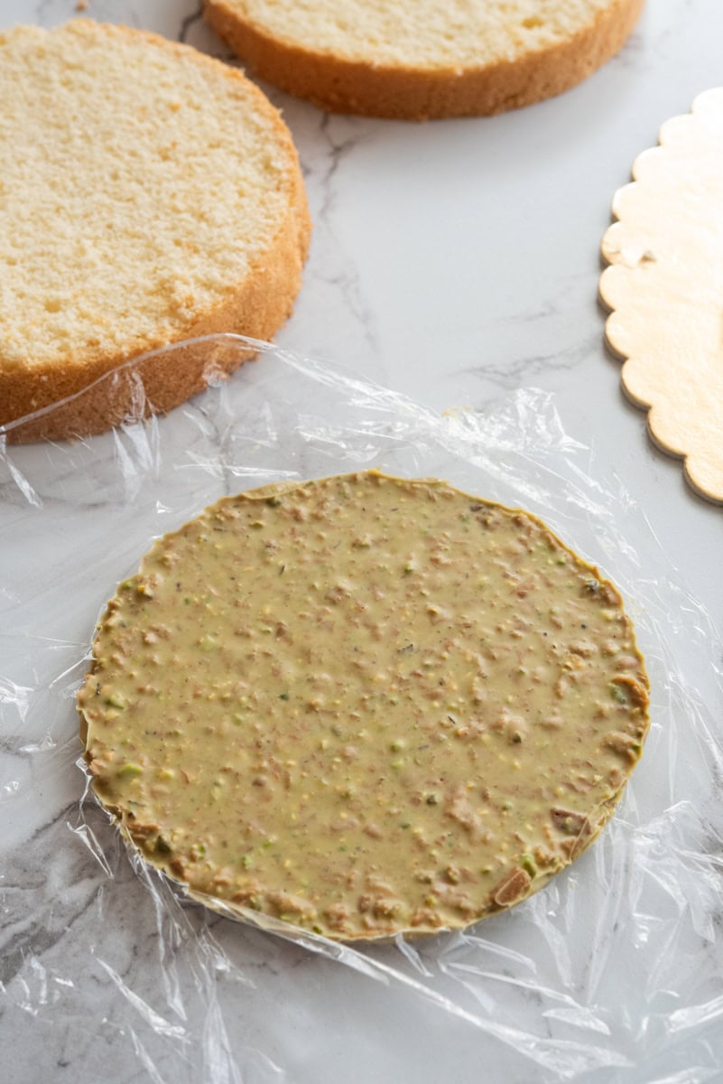 chrupka pistacjowa do tortu