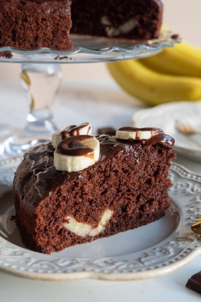 ciasto czekoladowe z bananami